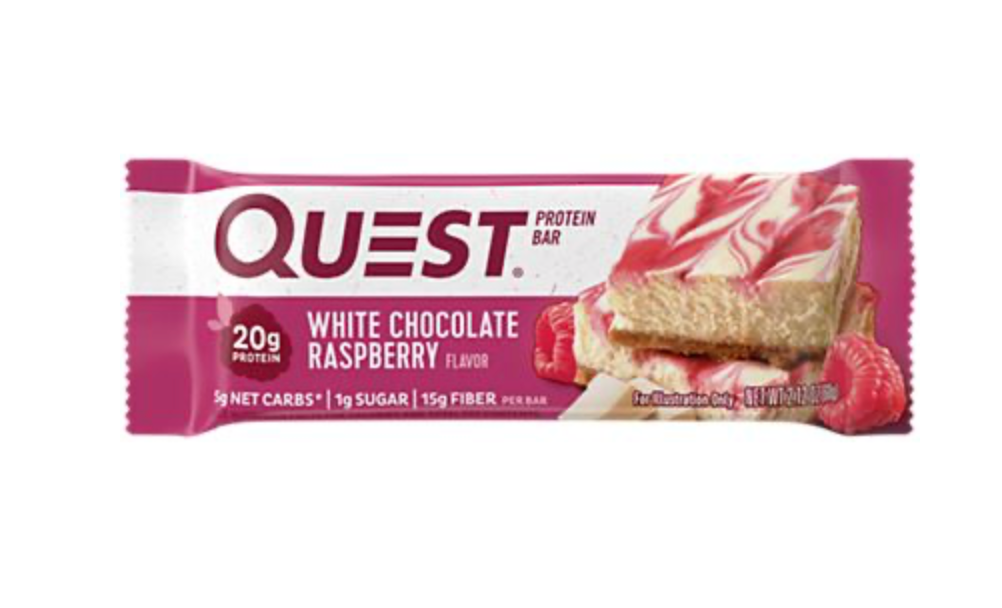 Quest Protein Bar - White Chocolate Raspberry (12 Bars)