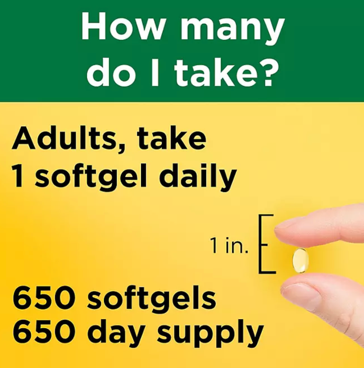 Nature Made Vitamin D3 25 mcg (1,000 IU) Softgels (650 ct.)