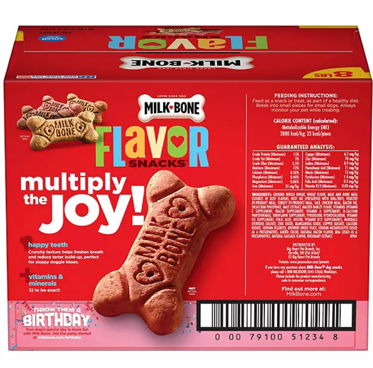Milk-Bone Flavor Snacks Small Crunchy Dog Biscuits (128 oz.)