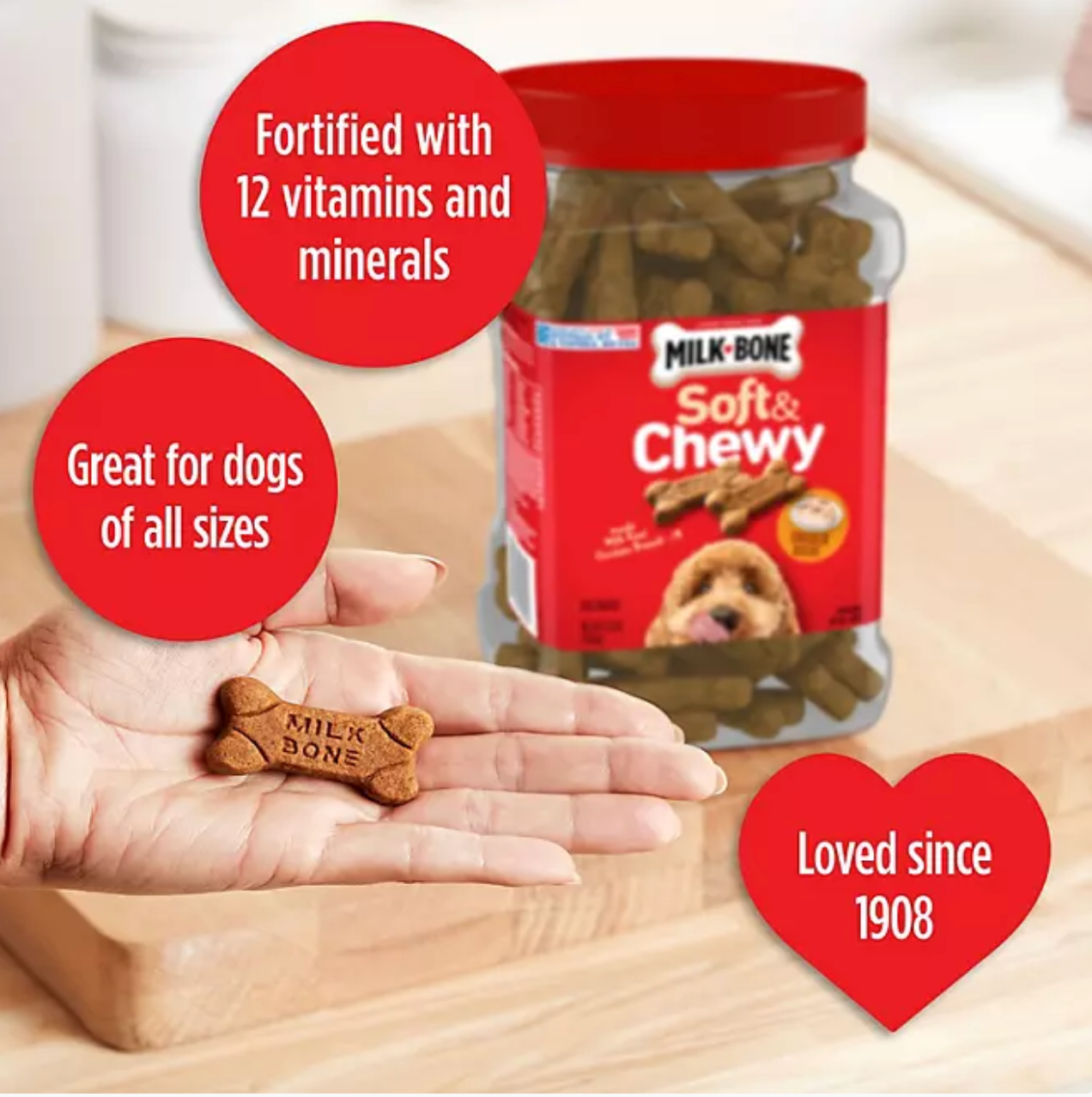 Milk-Bone Soft & Chewy Dog Snacks, Chicken Recipe (37 oz.)
