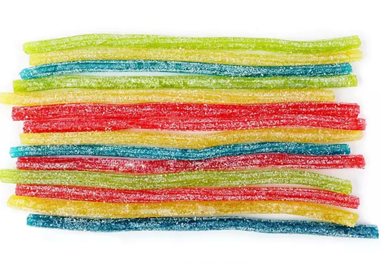 SOUR PUNCH Rainbow Straws Assorted Chewy Candy (2 oz., 24 pk.)