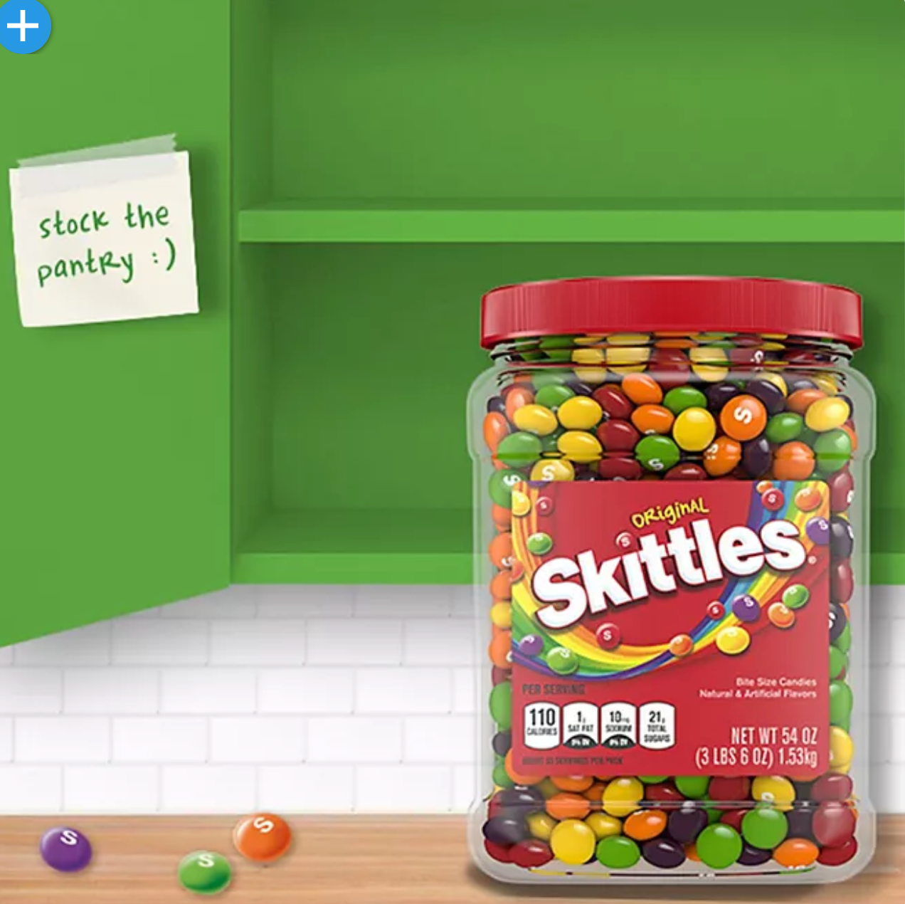 Skittles Original Chewy Candy Bulk Jar (54 oz.)