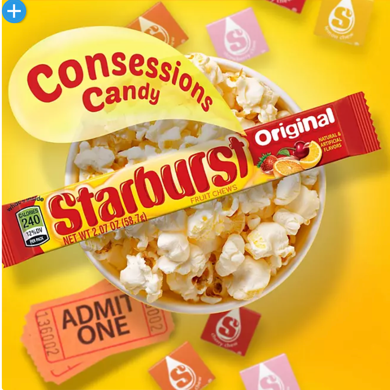 Starburst Original Fruity Chewy Candy Full Size Bulk Pack (2.07 oz., 36 ct.)