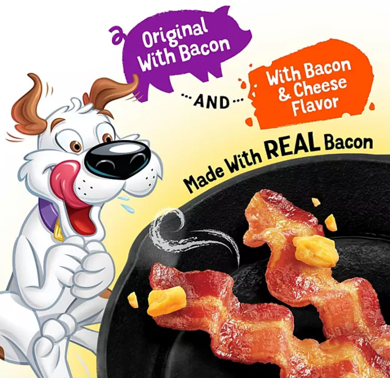 Purina Beggin' Strips Dog Treats, Bacon & Bacon + Cheese Flavors, 32 oz., 2 pk.