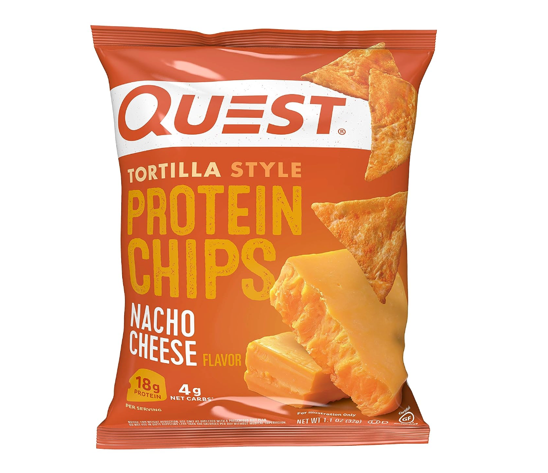 Quest Tortilla Style 18-20g Protein Chip Variety Pack, Chili Lime and Nacho Cheese 14 ct.