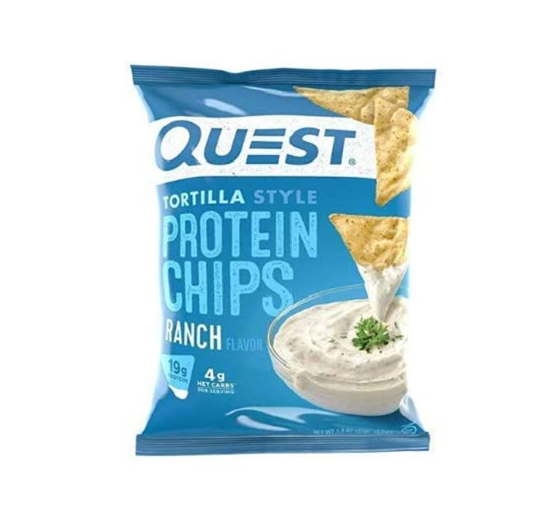 Nutrition Tortilla Style Protein Chips, Nacho Cheese, Ranch, Chili Lime, and Loaded Taco, 1.1 Ounce (Pack of 16) - with Make Your Day Bag Clip