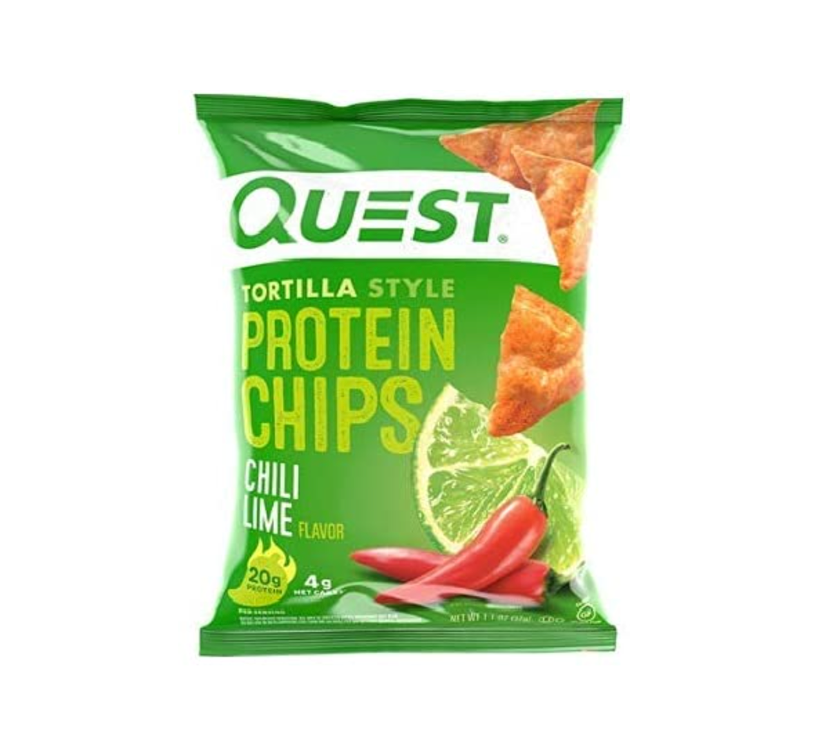 Nutrition Tortilla Style Protein Chips, Nacho Cheese, Ranch, Chili Lime, and Loaded Taco, 1.1 Ounce (Pack of 16) - with Make Your Day Bag Clip