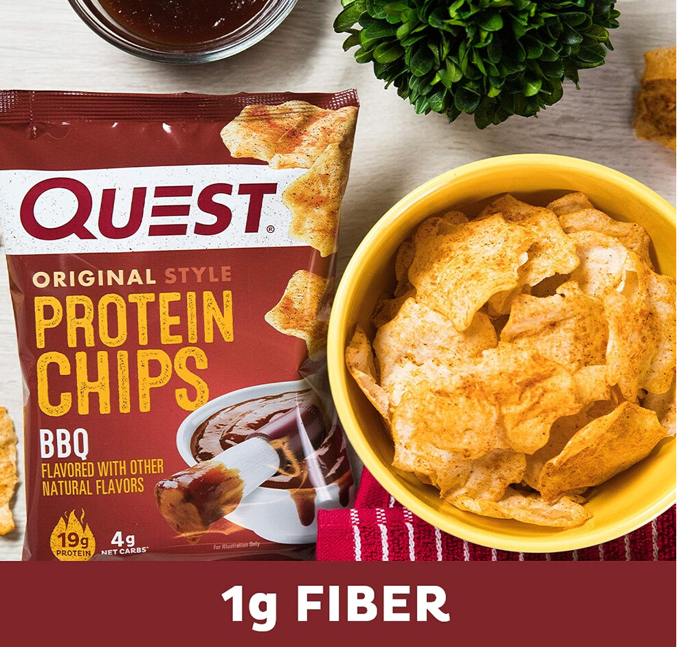 Quest Nutrition Protein Chips, BBQ, High Protein, Low Carb, 1.1 Ounce (Pack of 12)