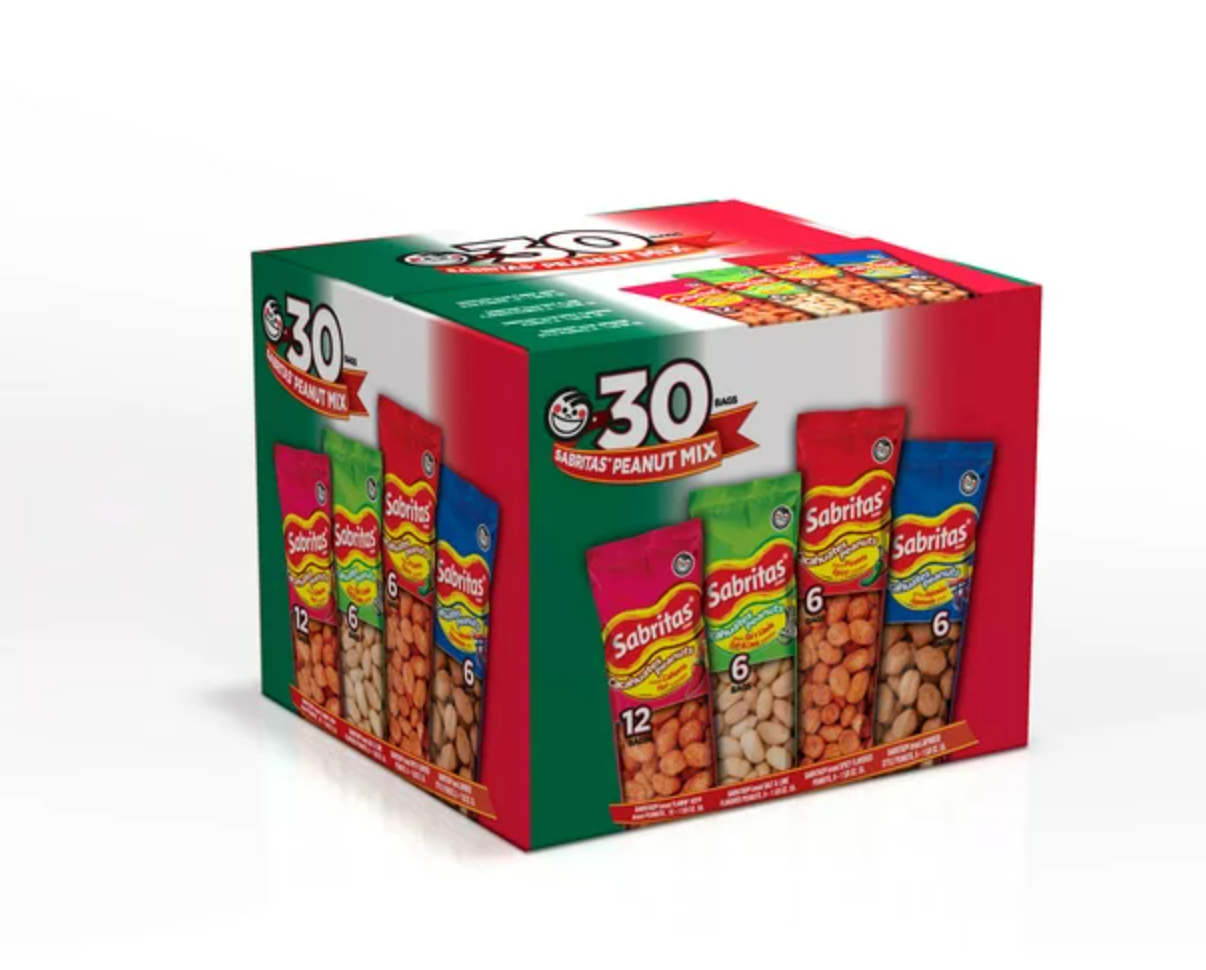 Sabritas Peanuts Variety Pack {30 pk.} free shipping.
