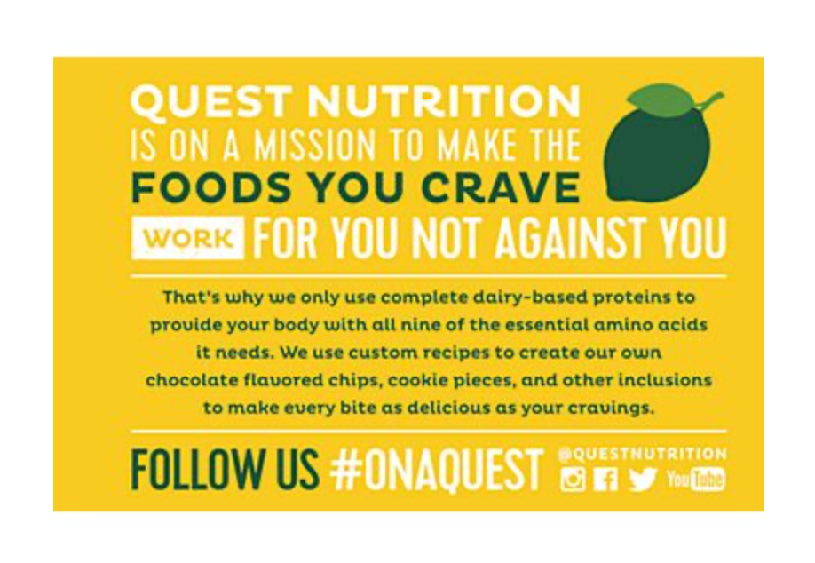 Quest Protein Bar - Lemon Cake (12 Bars)