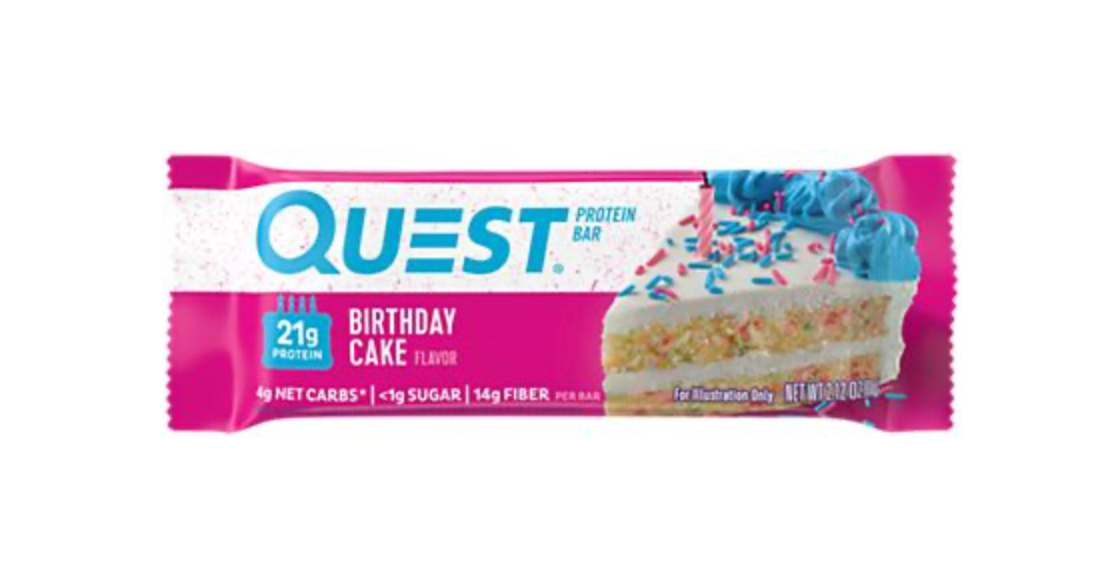Quest Protein Bar - Birthday Cake (12 Bars)