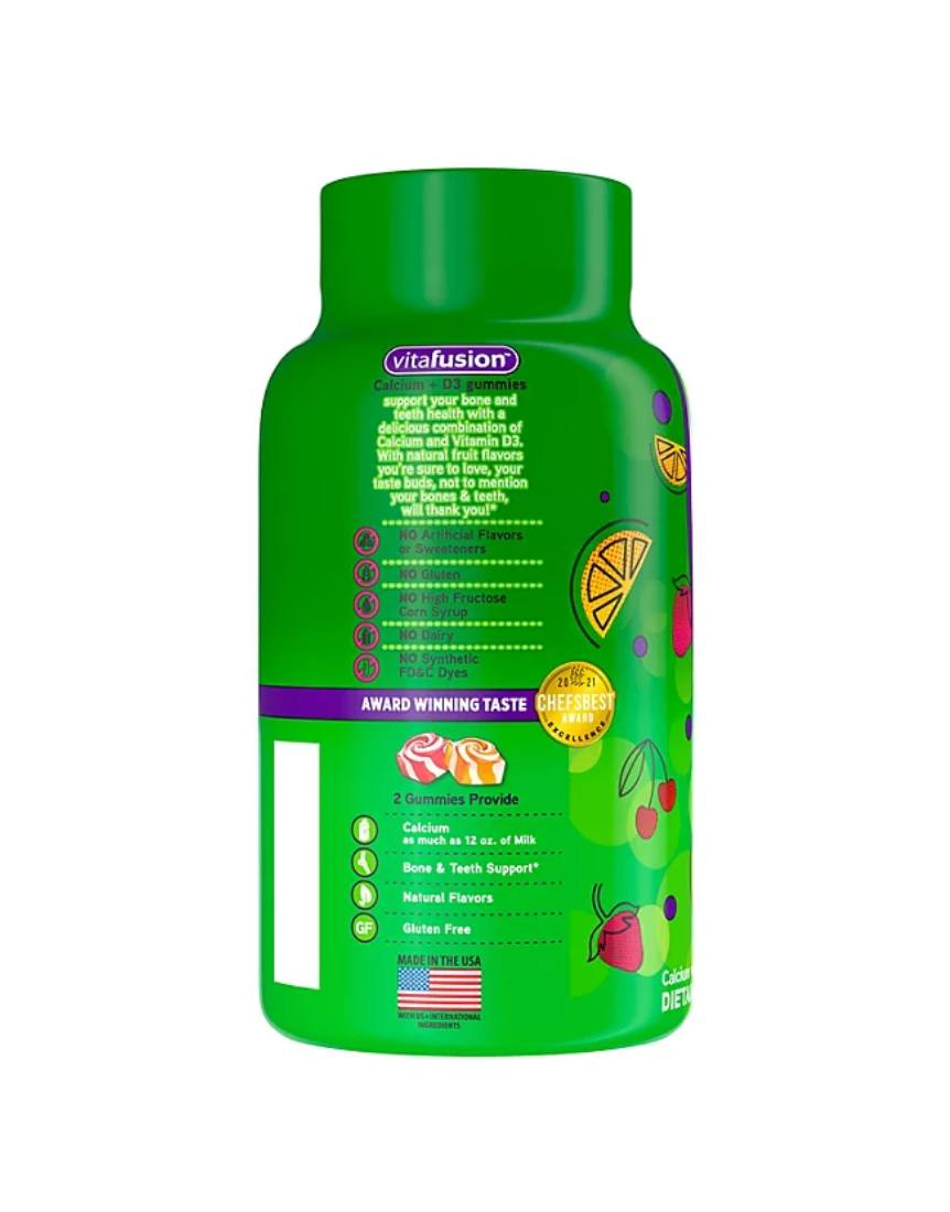 Vitafusion Calcium + D3 Gummies (200 ct.)