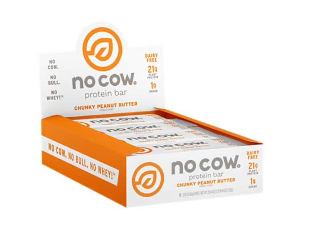 no cow Bar - Chunky Peanut Butter (12 Bars)