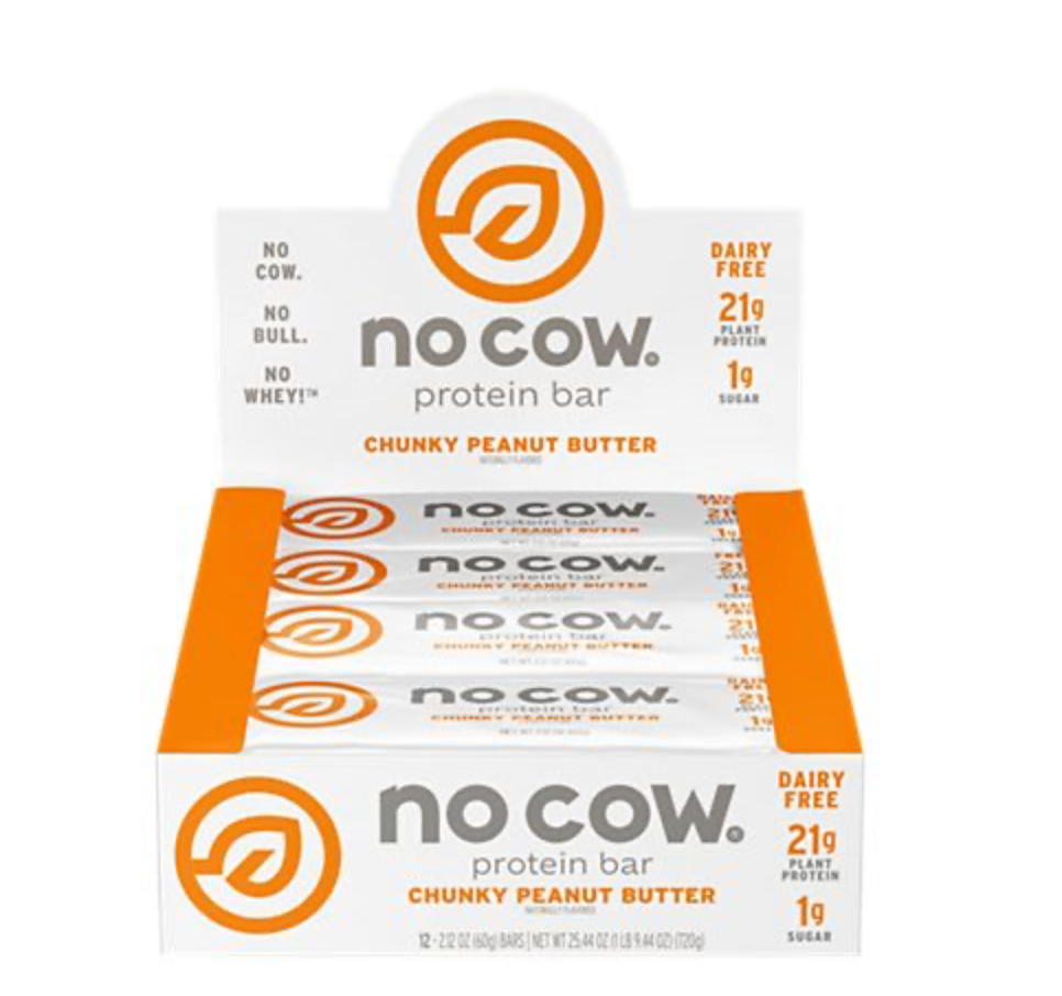 no cow Bar - Chunky Peanut Butter (12 Bars)
