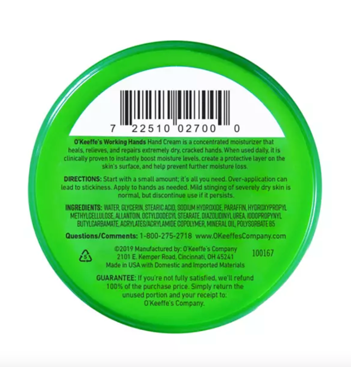 Copy of O'Keeffe's Working Hands (2.7 oz. Jar,