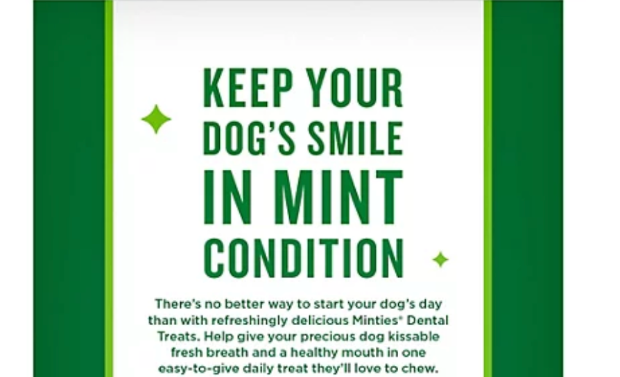 Minties Dental Dog Bone Treats, Maximum Mint (32 oz.)
