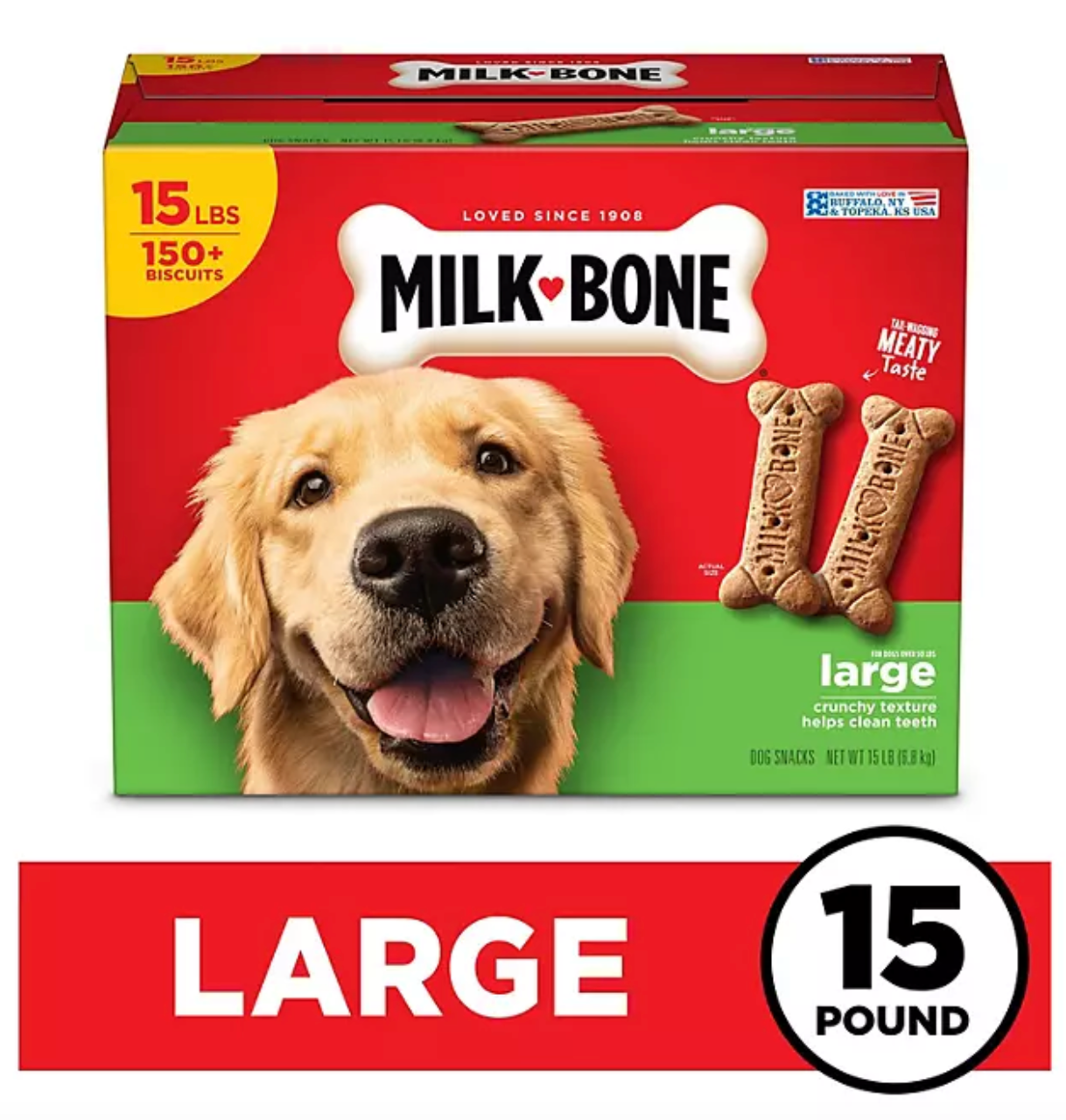 Milk-Bone Original Large Crunchy Dog Treat Biscuits (240 oz.)