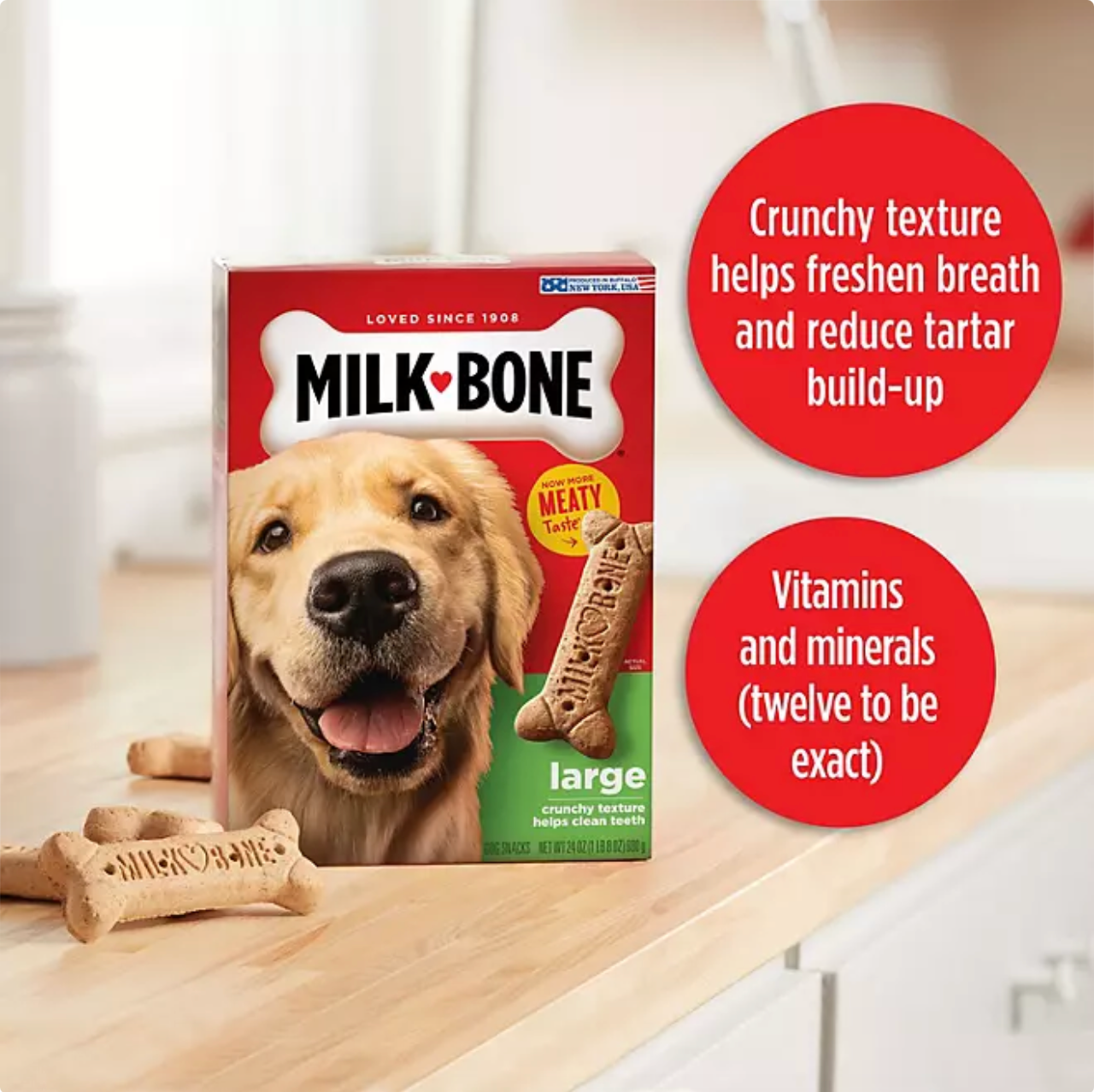 Milk-Bone Original Large Crunchy Dog Treat Biscuits (240 oz.)