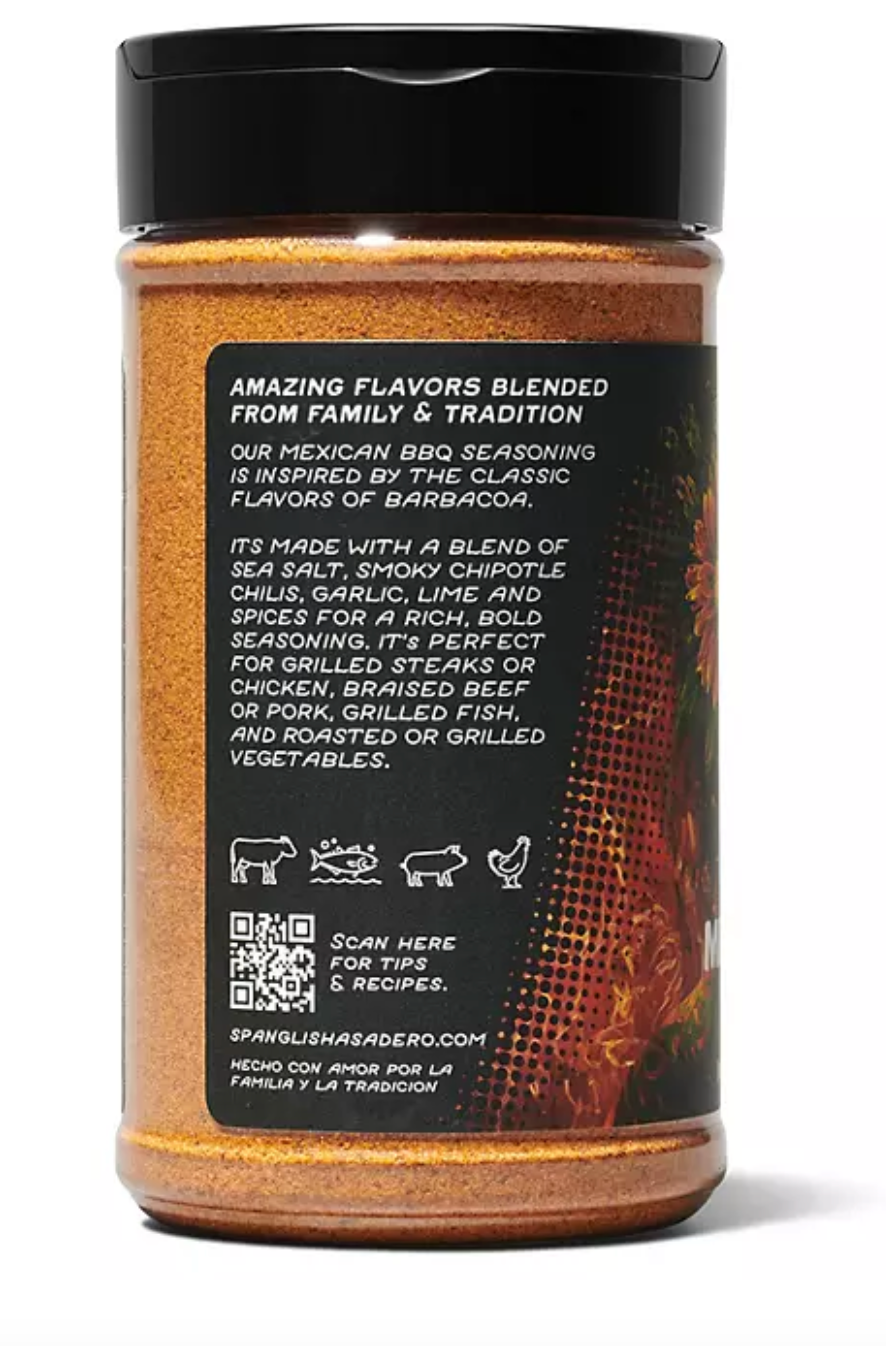 Spanglish Asadero Mexican BBQ, Seasoning 9.6 oz.