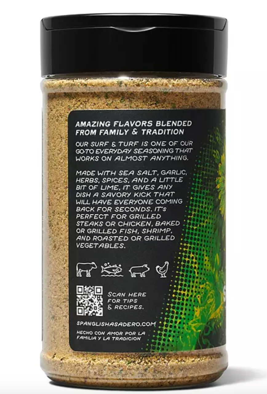 Spanglish Asadero Surf & Turf Seasoning, 9.1 oz.
