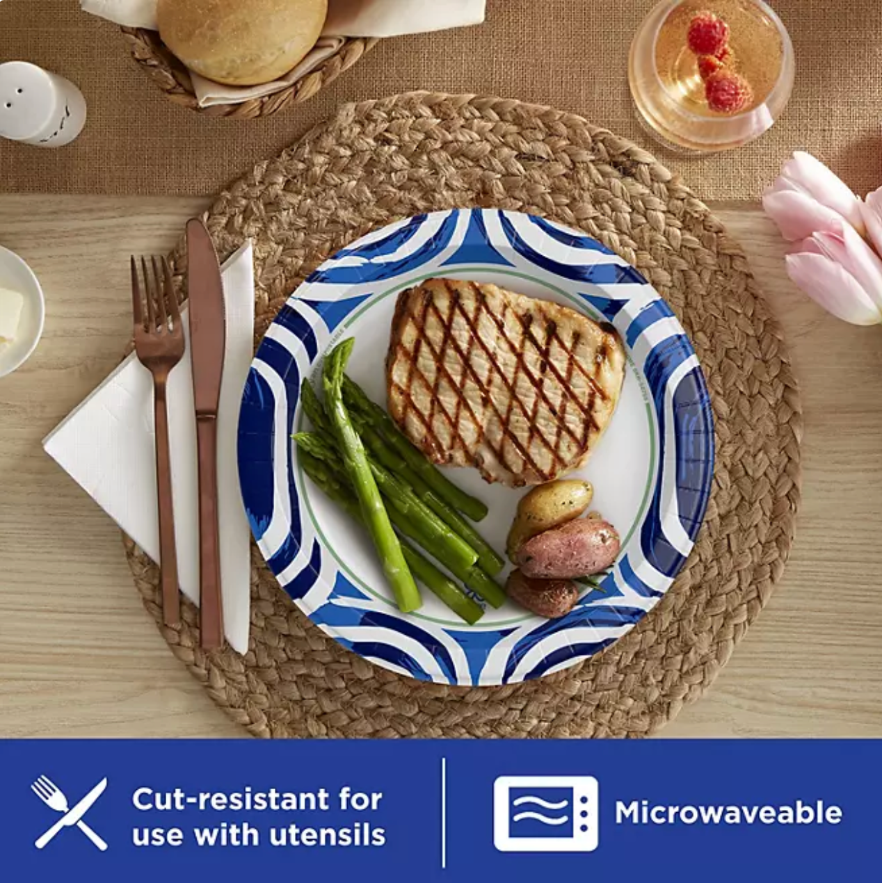 Dixie Ultra Heavyweight Dinner Paper Plates, 10", 186 ct.