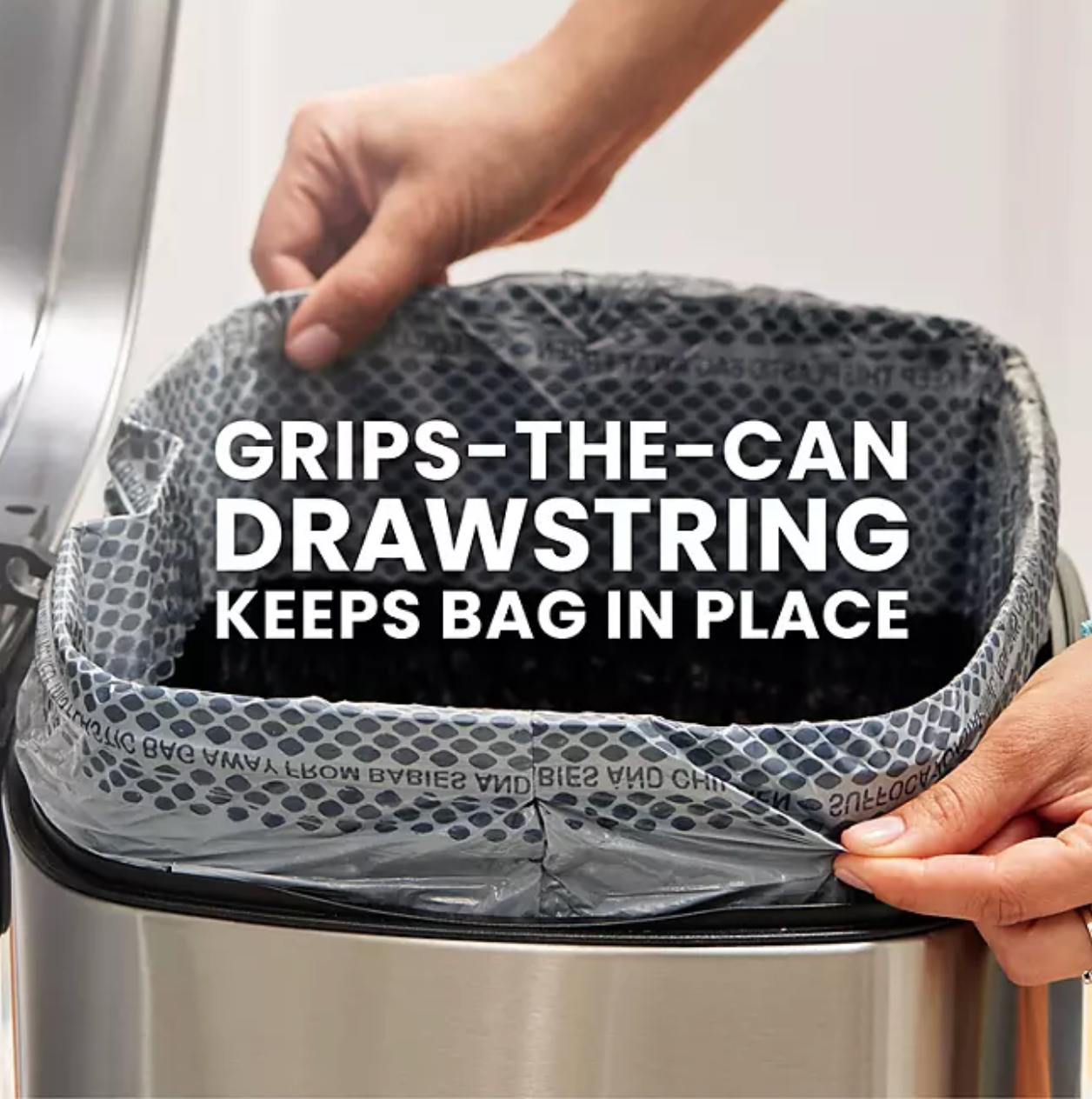 Glad ForceFlex Max Strength Tall Kitchen Drawstring Trash Bags, Gain Lavender 13 gal., 120 ct.