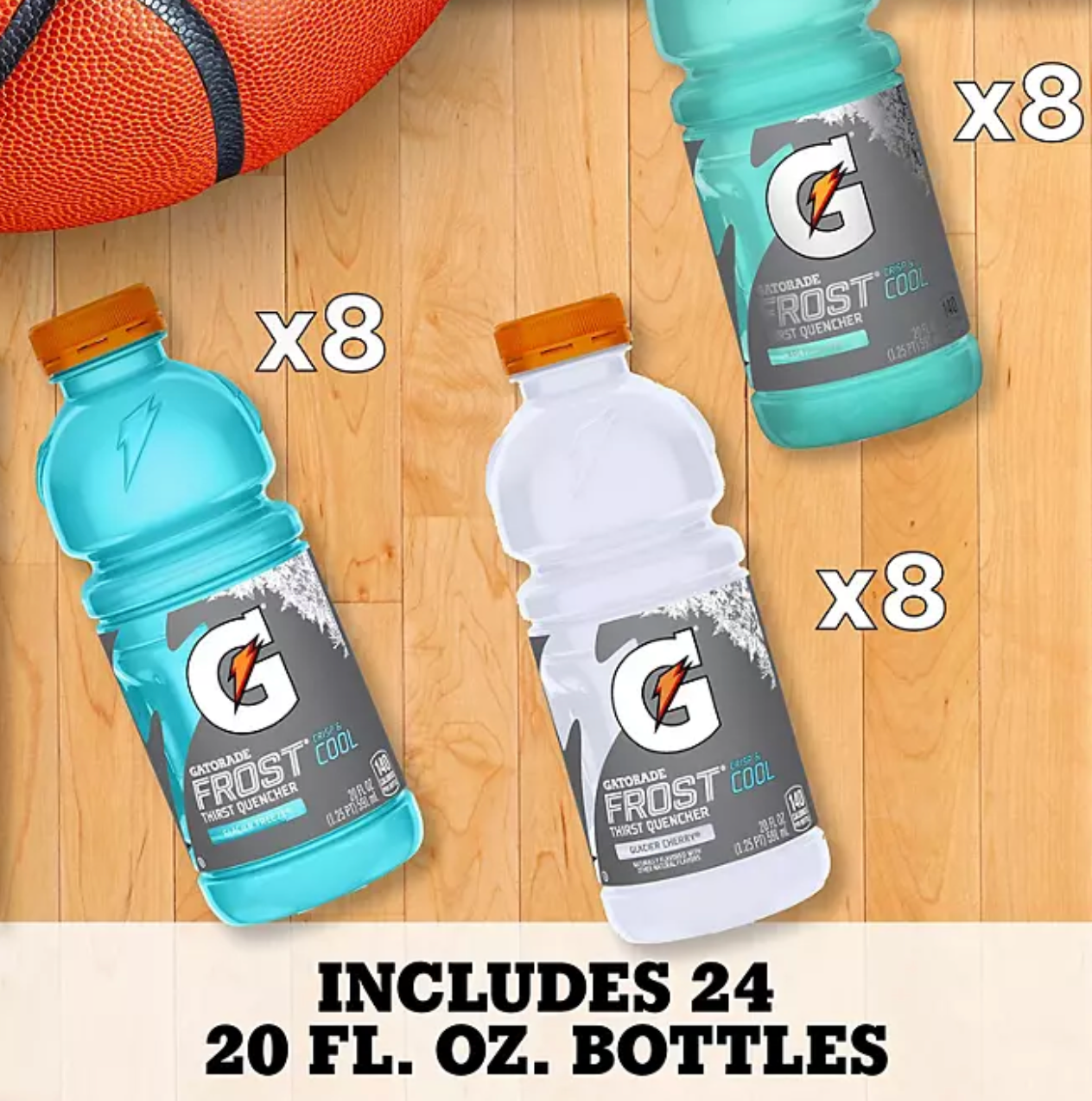 Gatorade Frost Thirst Quencher, Variety Pack 20 fl. oz., 24 pk.