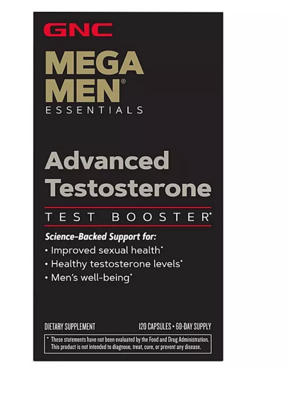GNC Mega Men Advanced Testosterone Capsules, 60 ct.