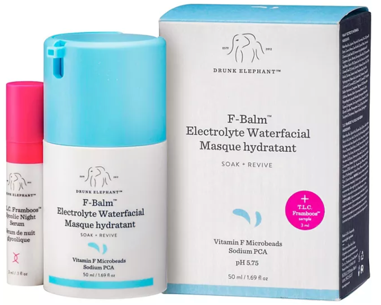 Drunk Elephant F-Balm Electrolyte Waterfacial, 1.69 oz.