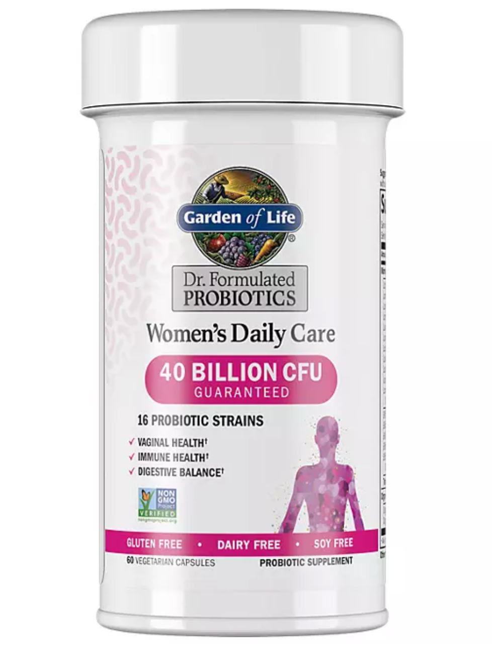 Garden Of Life Dr. Formulated Women's Daily Probiotic Capsules, 40 Billion CFU 60 ct.