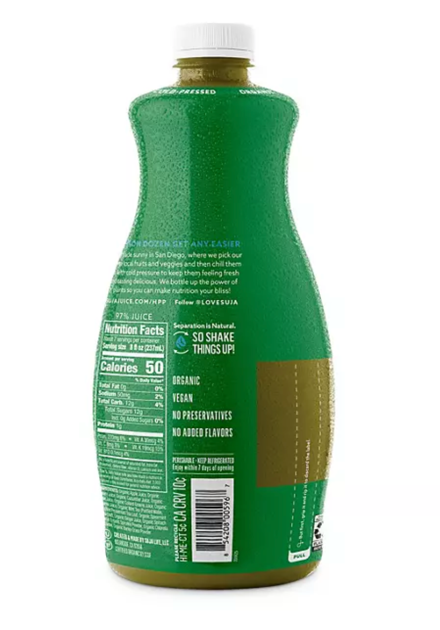 Suja Mighty Dozen Organic Fruit & Vegetable Juice Drink 59 fl. oz. bottle