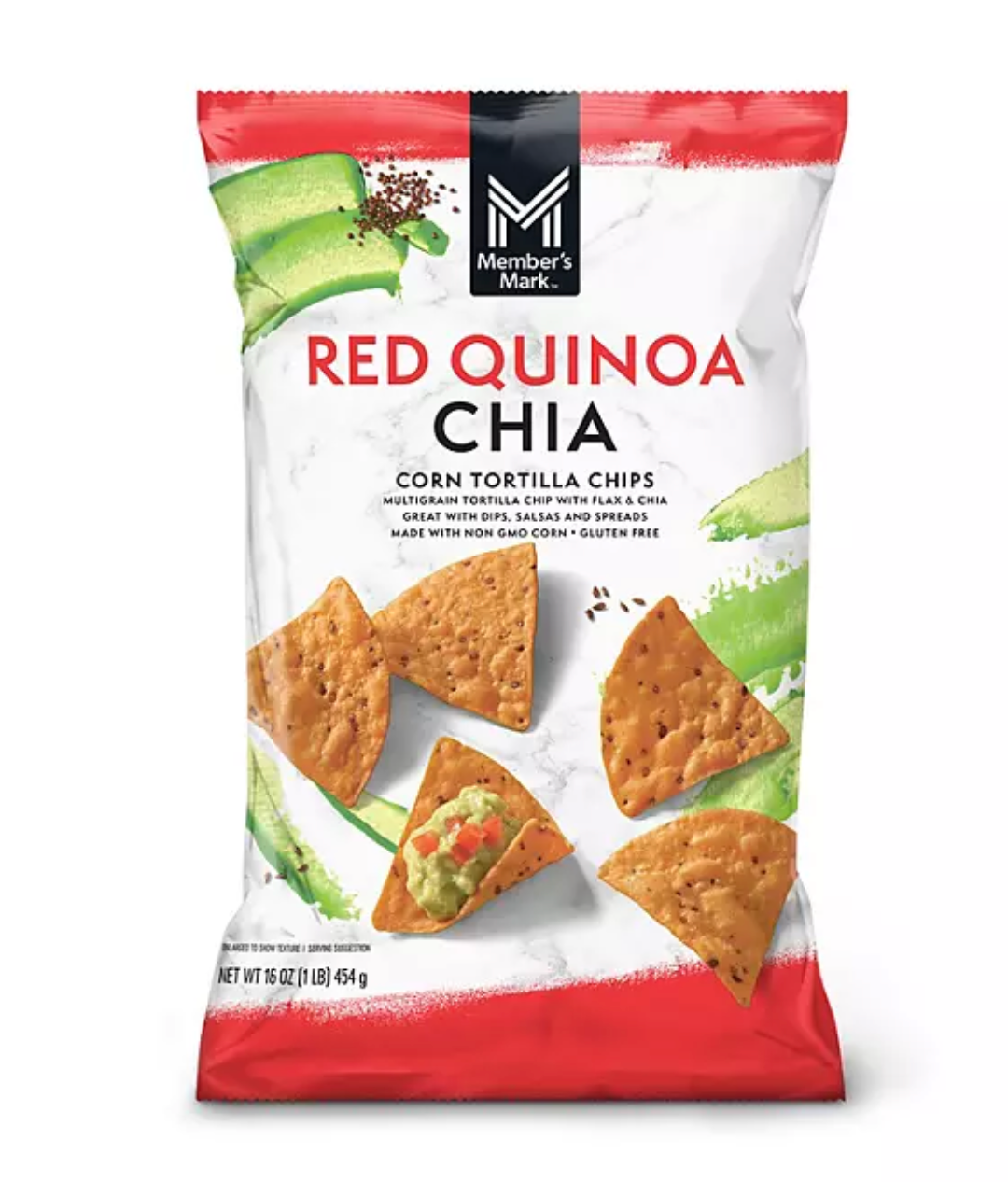 Red Quinoa Chia Corn Tortilla Chips, 16 oz.